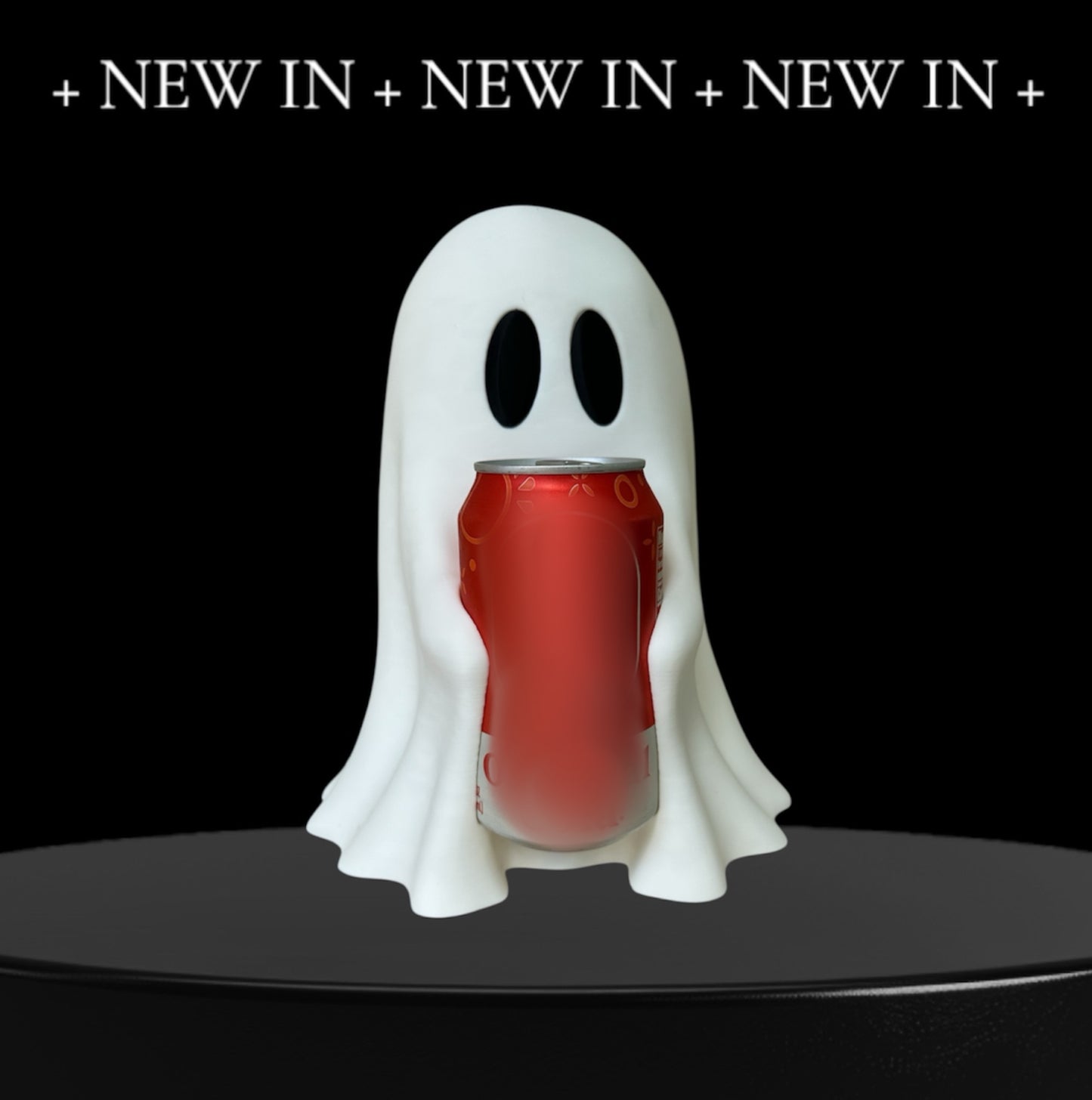 👻 3D Printed Ghost Can Holder – Fits Soda Beer or Energy drink – 9” Tall 🎃