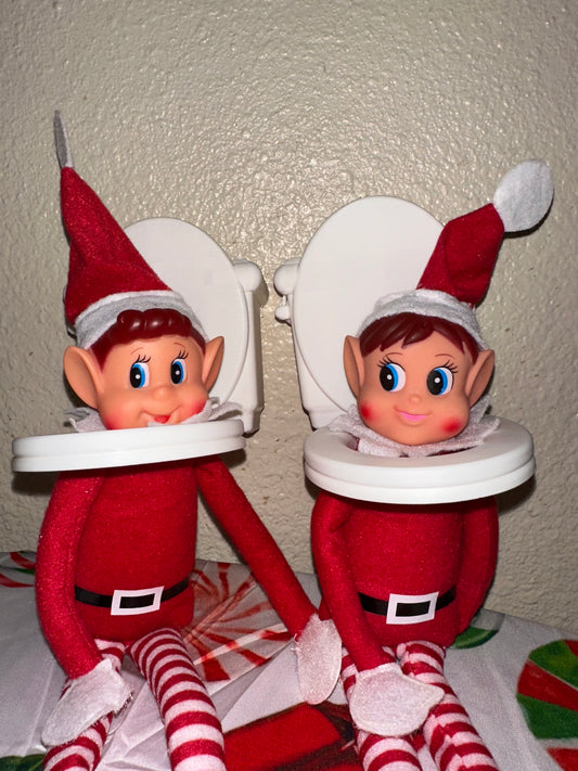 Skibidi Toilet Elf Accessory – Hilarious 3D Printed Elf Prop for Funny Elf Setups