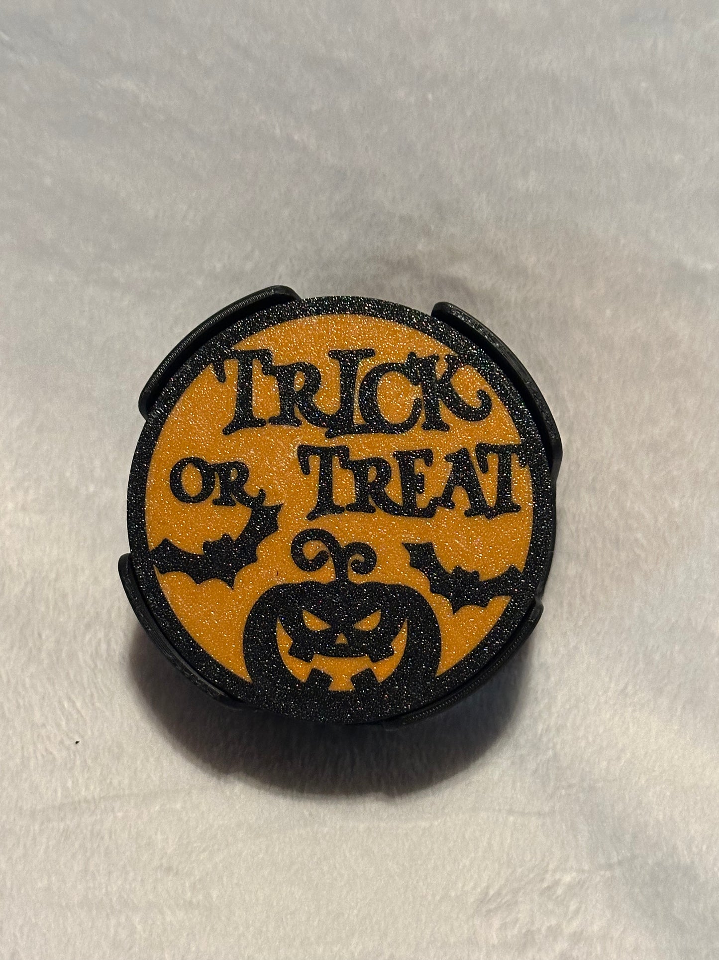 Halloween Coaster set of 8 with coaster holder, Halloween,3d printed, Decorative