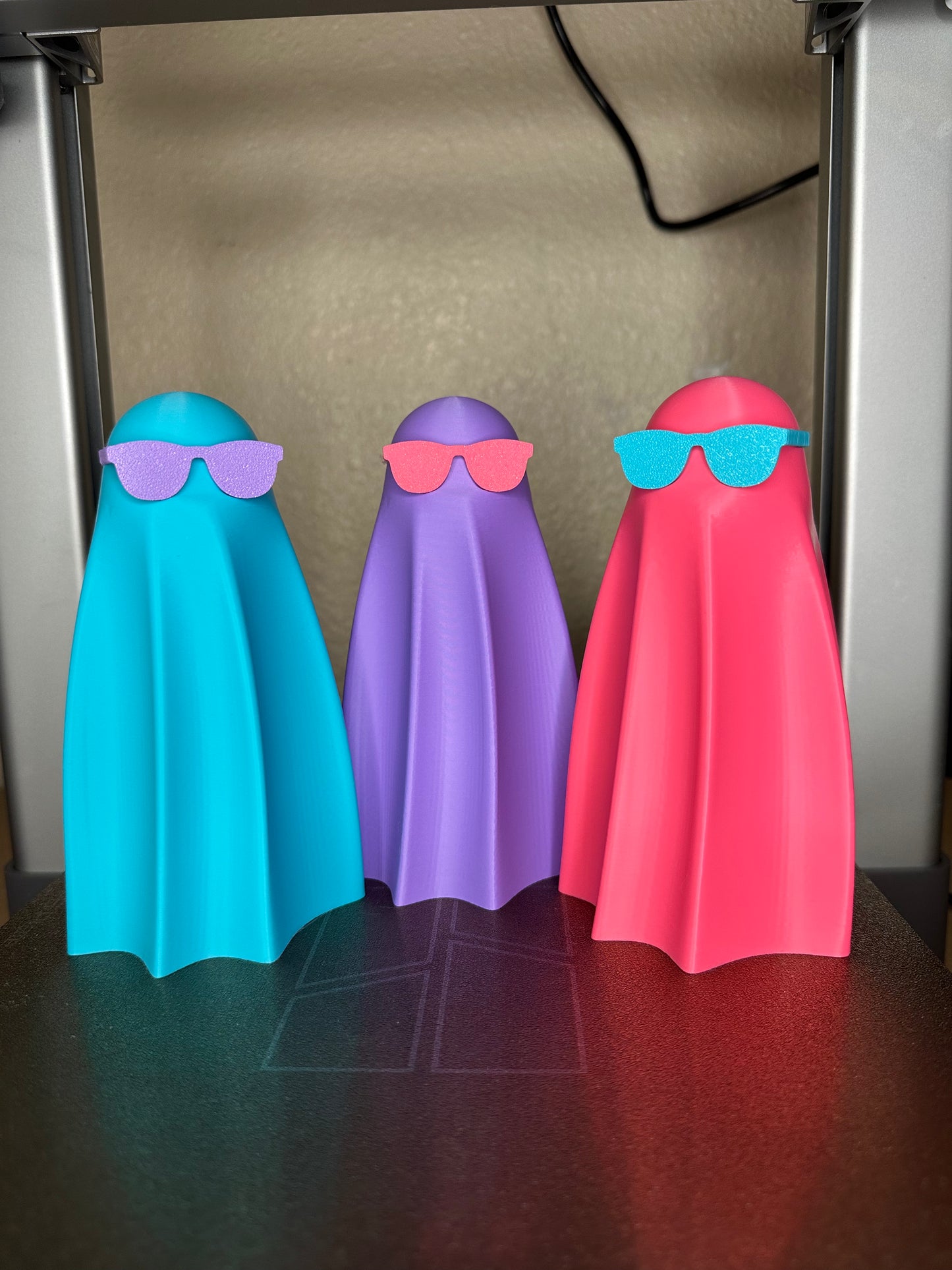 Pastel Sheet Ghost Set – 3D Printed Halloween Decor 👻✨