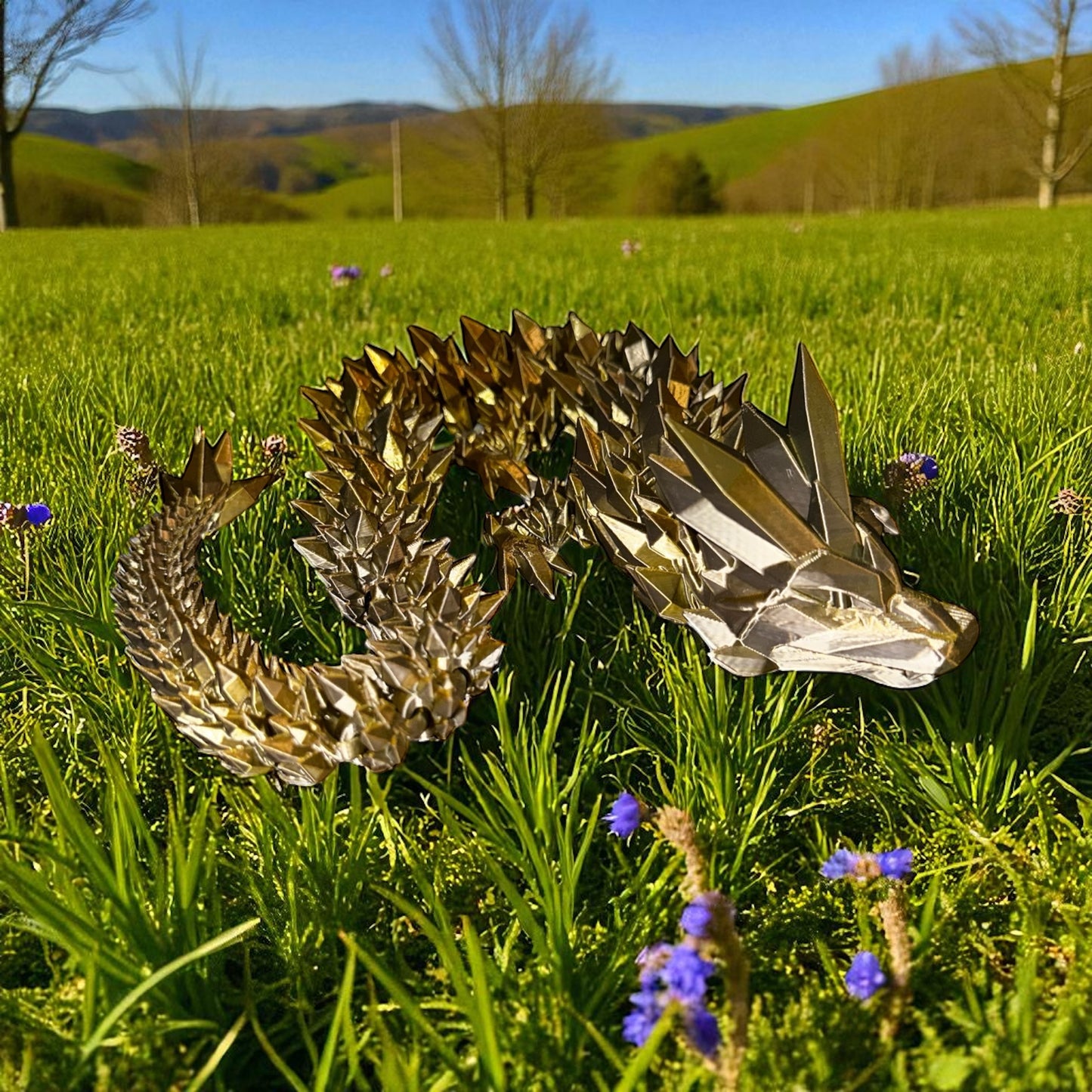28 Inch Articulated Dragon – 3D Printed Collectible 🐉✨