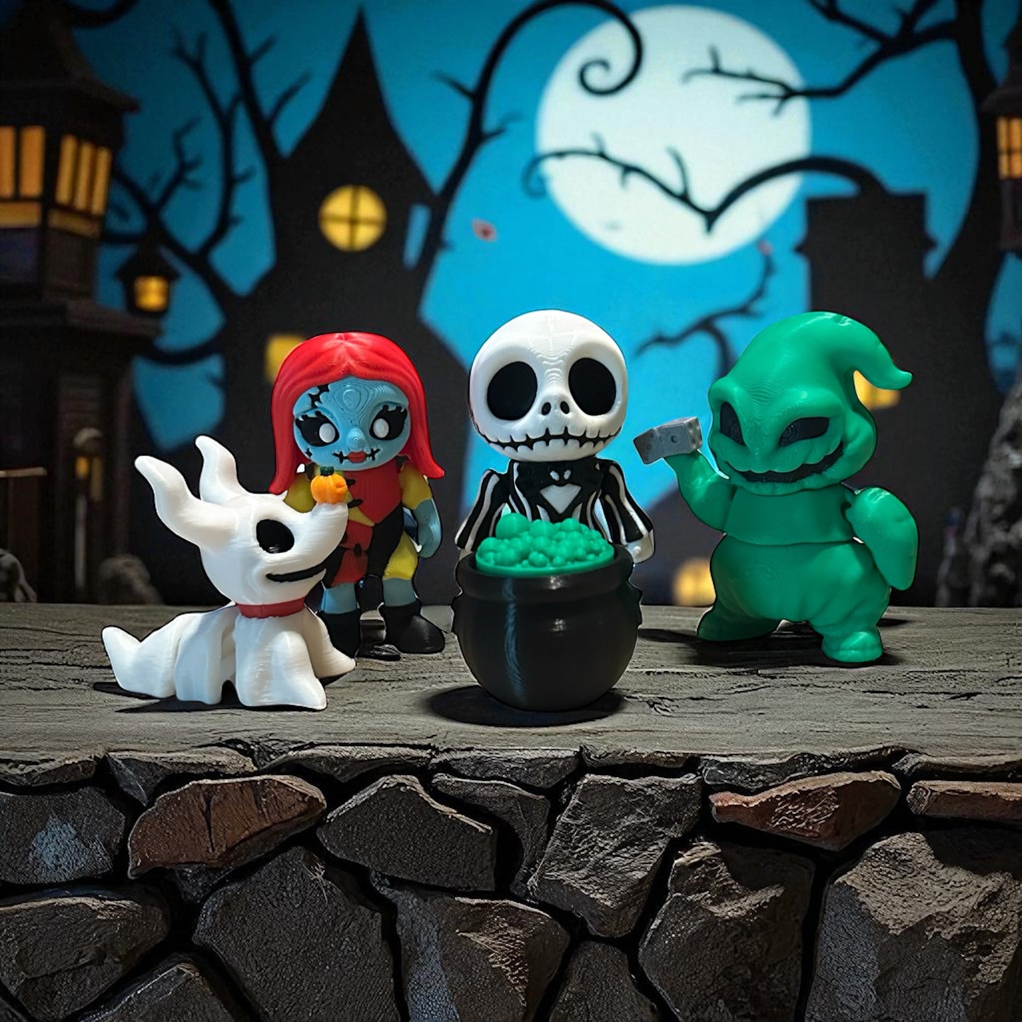 Mini Articulated Nightmare Before Christmas Figures | 2.5” Collectibles