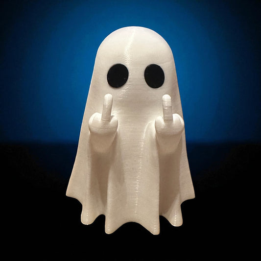 3.5 Inch Middle Finger Ghost | Hollow Tea Light Holder