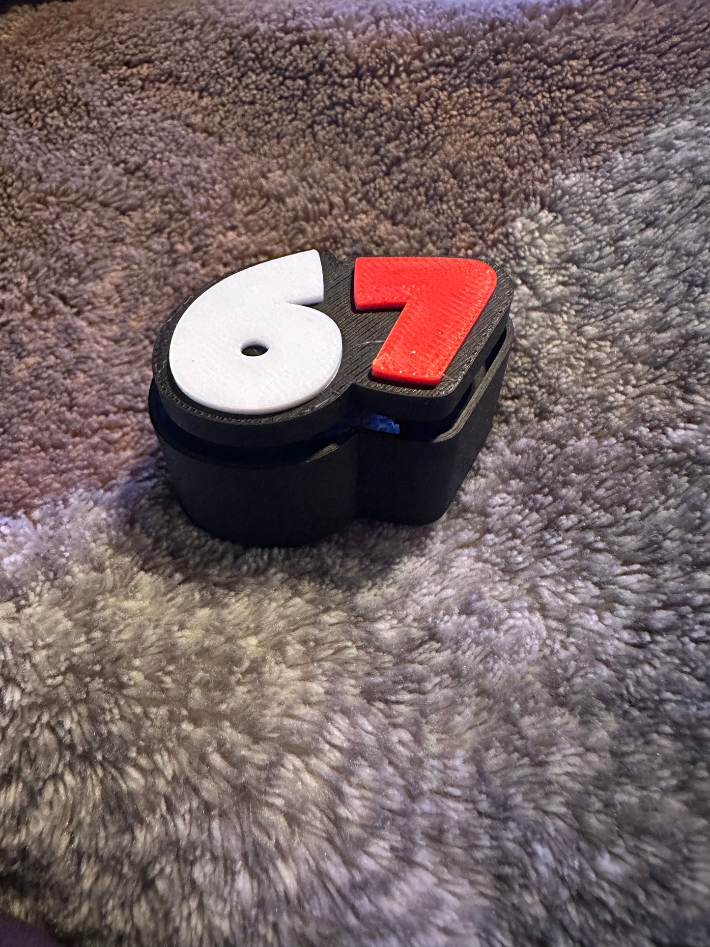 6 7 Clicker Fidget Keychain – Fun 3D Printed Toy