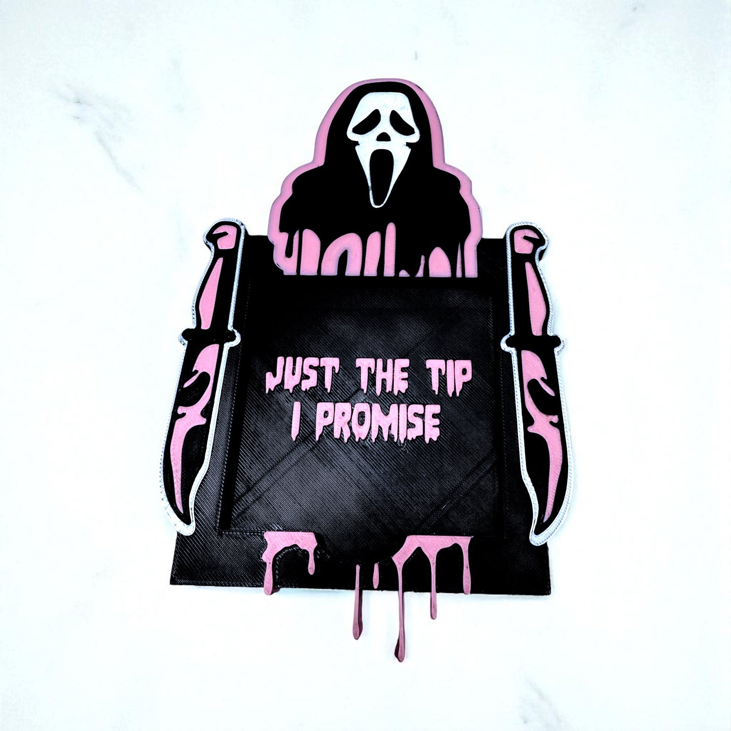 Ghostface Sticky Note Holder | Horror Desk Organizer
