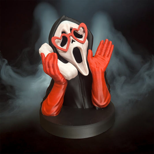 Ghostface “Hello Sidney” Figurine – Final Edition Horror Collectible (Pink or Red, 2 Styles)