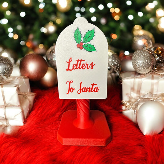 Letters to Santa Mailbox – 12” 3D Printed Christmas Decoration