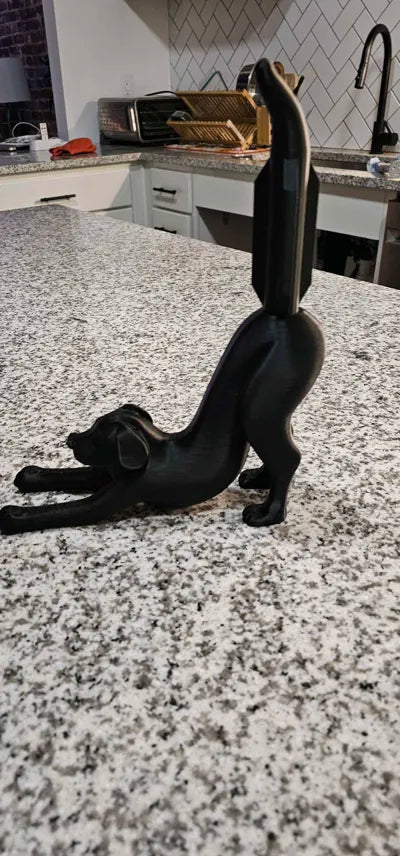Stretching Dog toilet paper holder-Functional bathroom decor