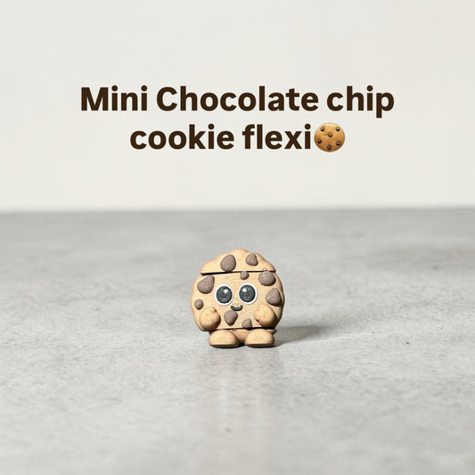 Mini Chocolate Chip Cookie Flexi – 1.5” Articulated 3D Printed Toy