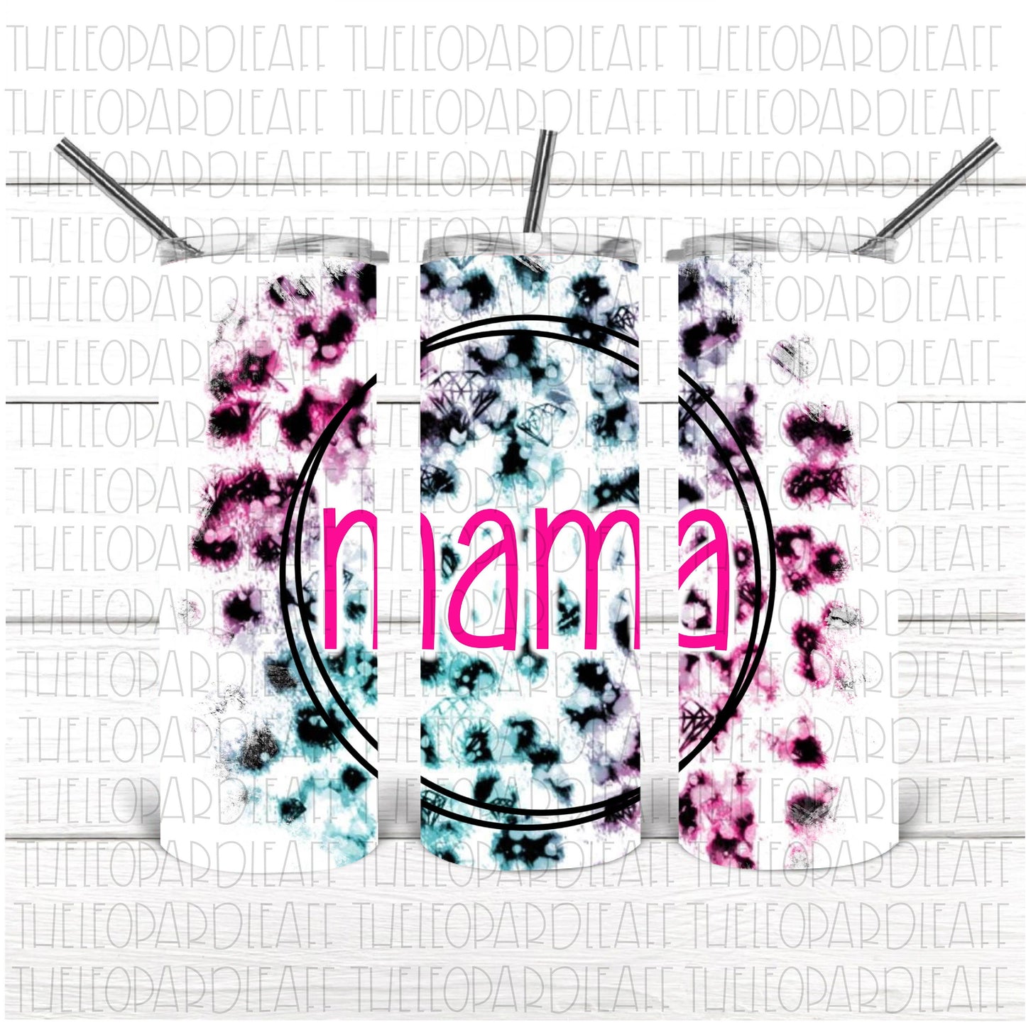 Mama Diamond Leopard print DIGITAL DESIGN **PNG file for Sublimation**