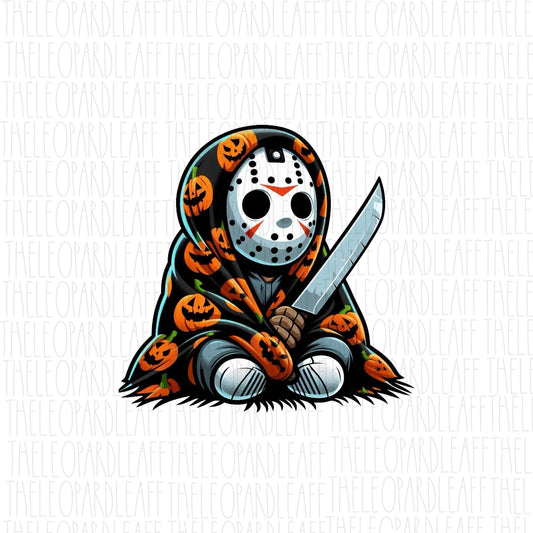 Horror character, Jason, Halloween, DIGITAL DESIGN **PNG file for Sublimation**
