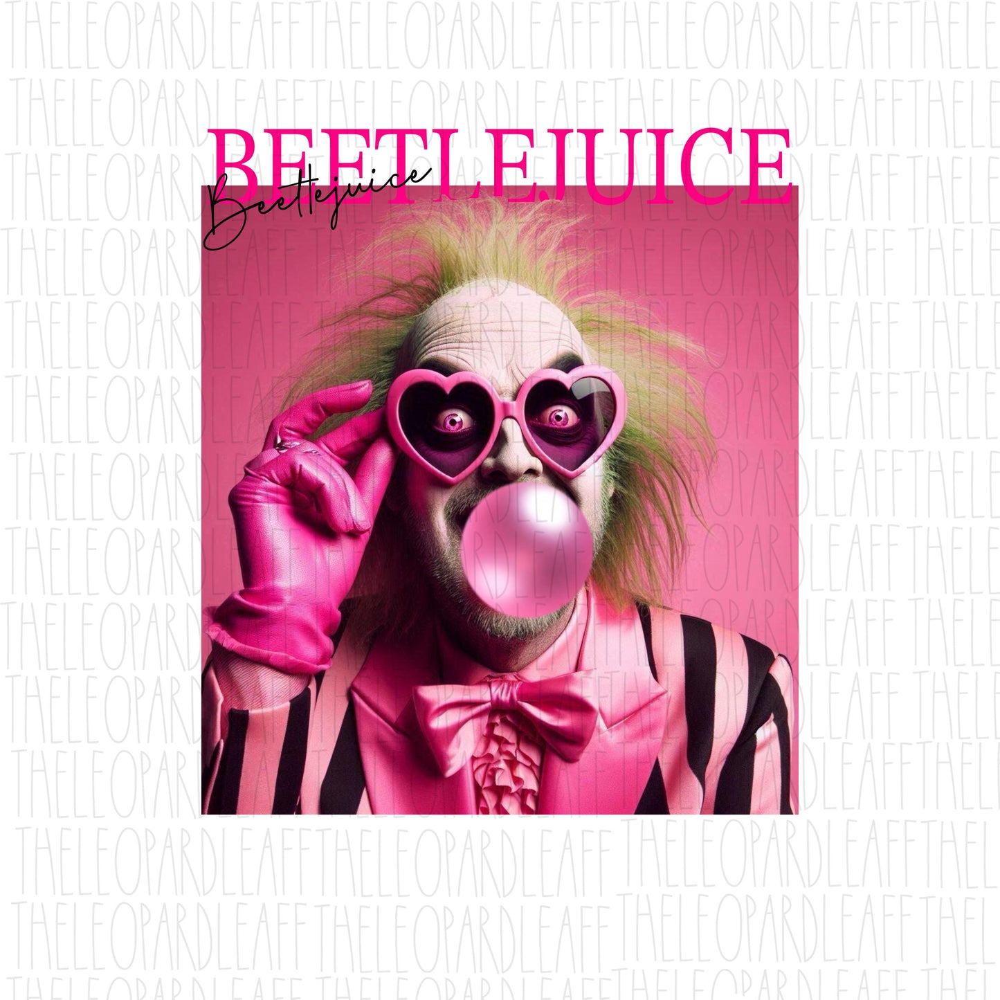 Beetlejuice bubblegum, Halloween, DIGITAL DESIGN **PNG file for Sublimation**