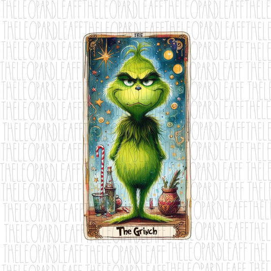 Tarot card The grinch, Christmas, DIGITAL DESIGN **PNG file for Sublimation**