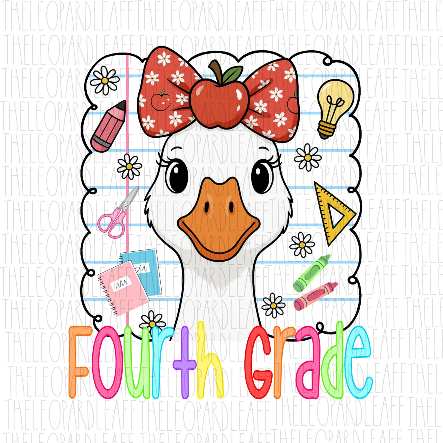 Back to school goose prek-4th grade bundle, DIGITAL DESIGN **PNG file**