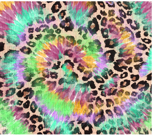 Leopard Print Tie Dye Digital Paper, DIGITAL DESIGN **PNG file for Sublimation**