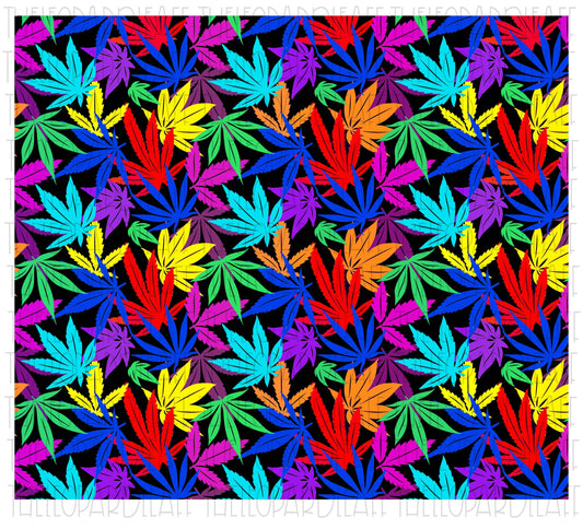 Cannabis Rainbow style Digital Paper, DIGITAL DESIGN **PNG file for Sublimation**