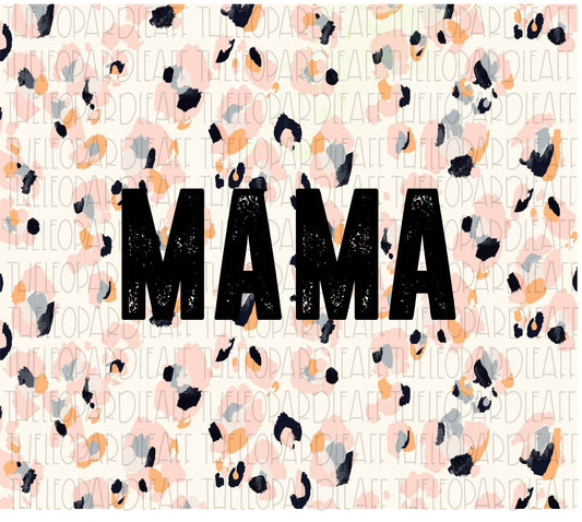 Mama leopard print, 20oz skinny tumbler DIGITAL DESIGN **PNG file for Sublimation**