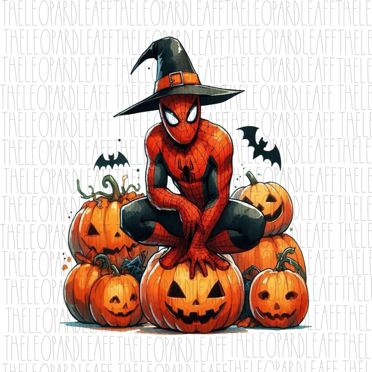 Spider-Man on pumpkins, Halloween, DIGITAL DESIGN **PNG file for Sublimation**