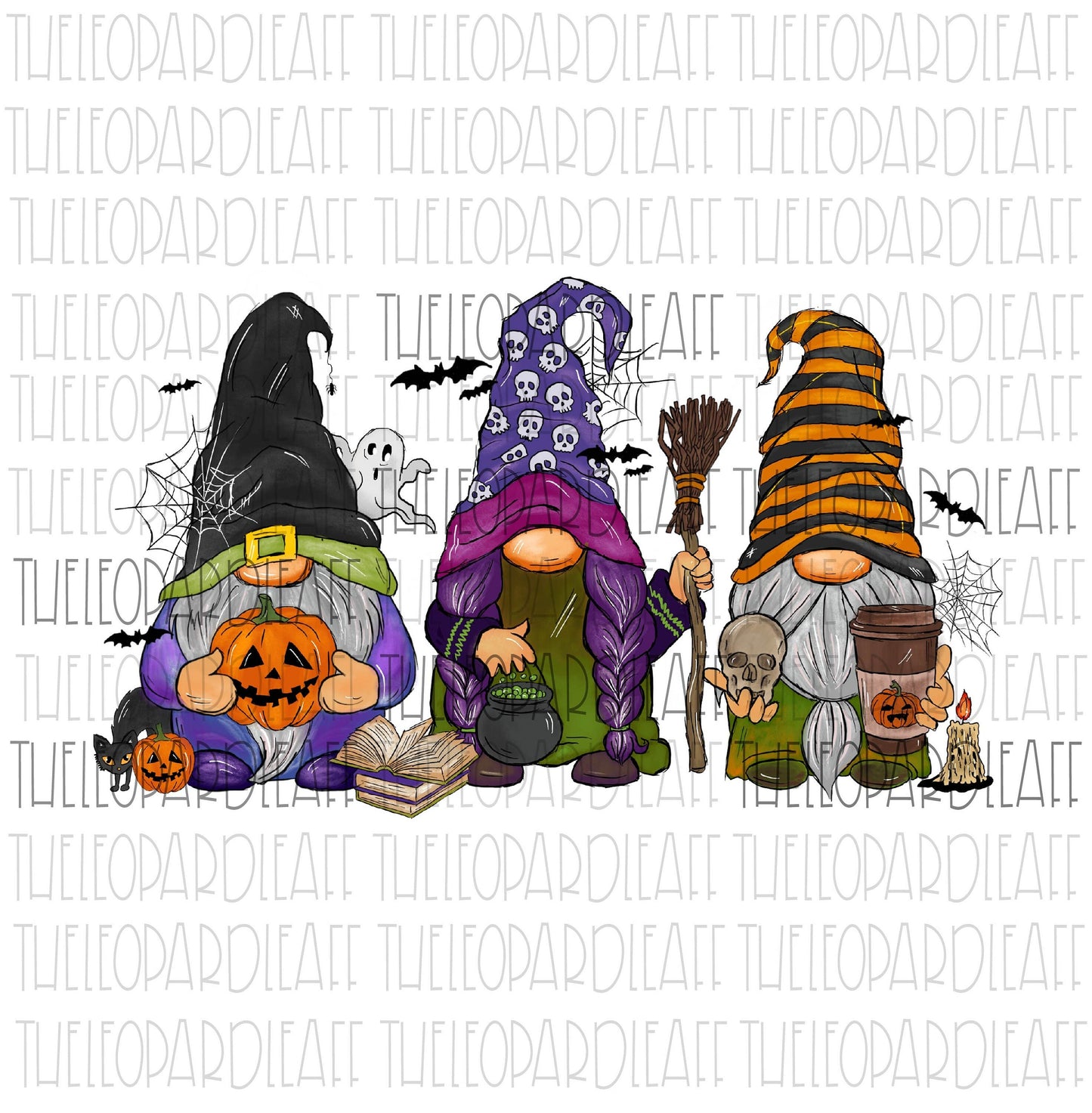 Halloween Gnomes, Halloween, DIGITAL DESIGN **PNG file for Sublimation**
