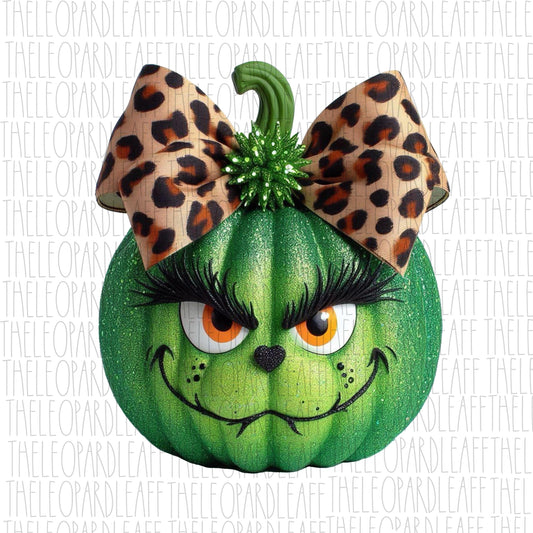 Grinchy pumpkin, cute,halloween, DIGITAL DESIGN **PNG file for Sublimation**