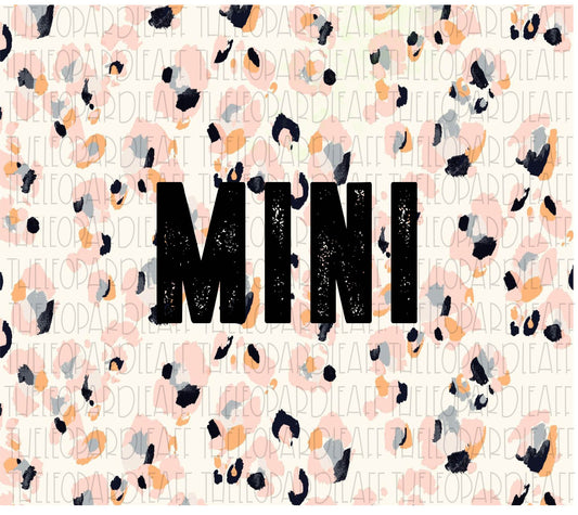 Mini leopard print, 20oz skinny tumbler DIGITAL DESIGN **PNG file for Sublimation**