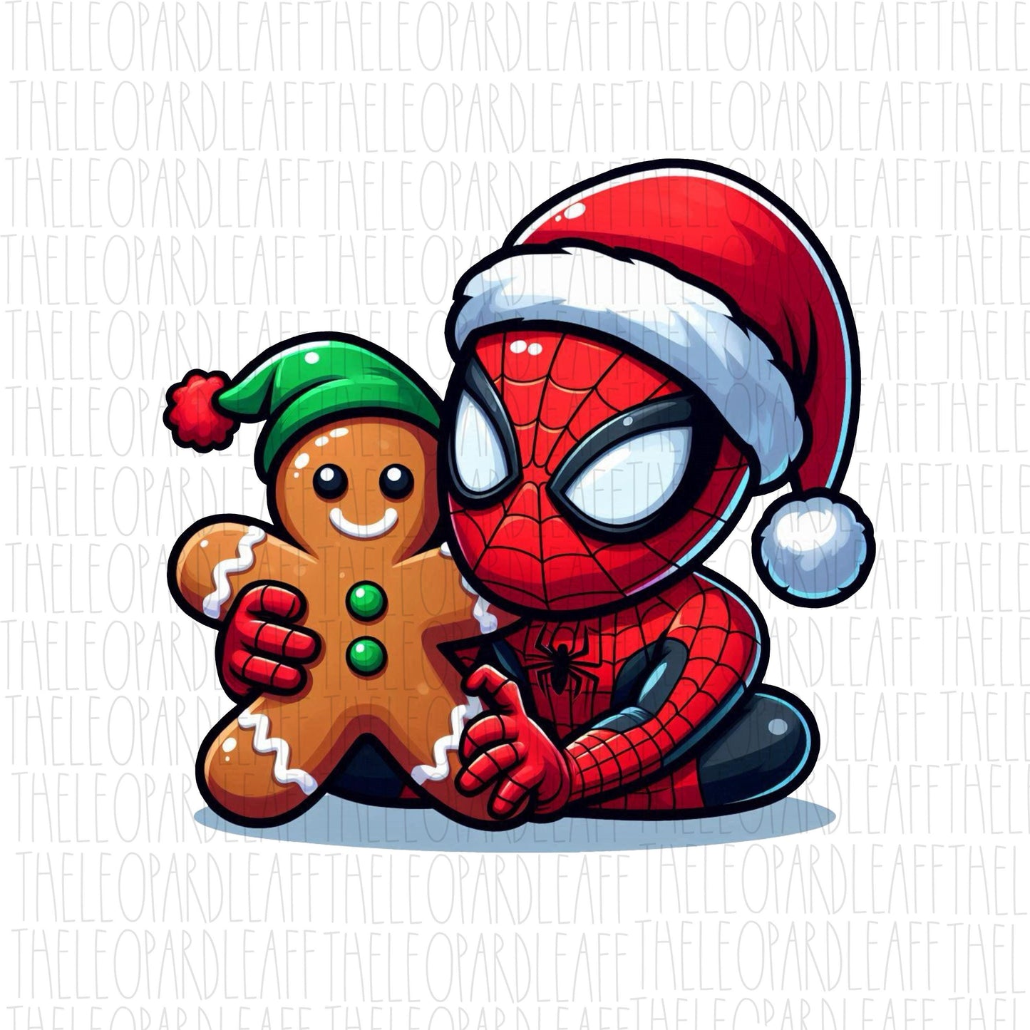 Spidey spider man Christmas, gingerbread, cute Christmas, DIGITAL DESIGN **PNG file for Sublimation**