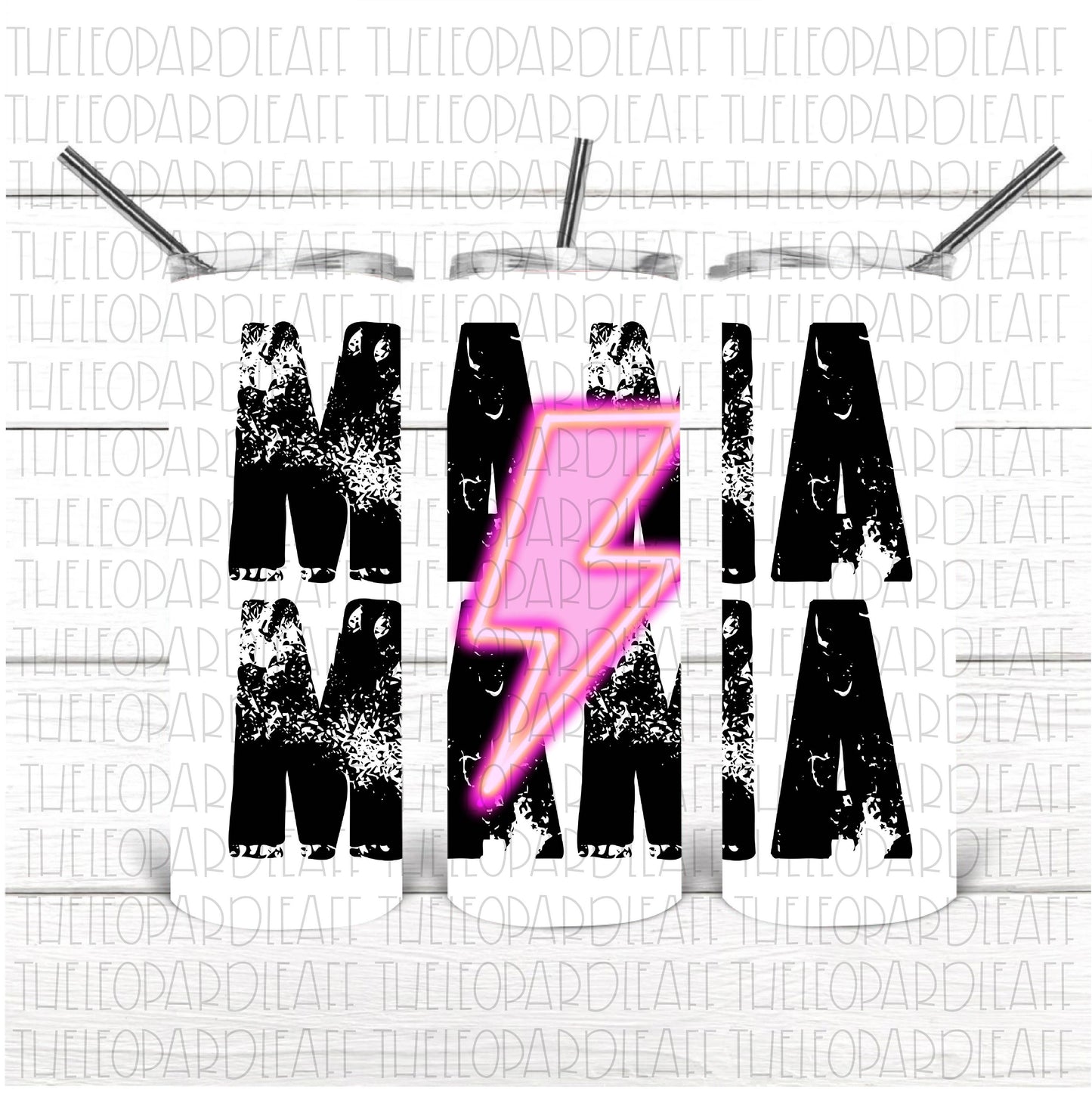 Mama mama pink bolt DIGITAL DESIGN **PNG file for Sublimation**
