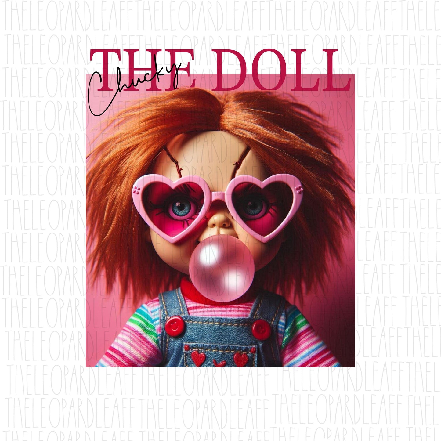 Chucky the doll bubblegum, Halloween, DIGITAL DESIGN **PNG file for Sublimation**