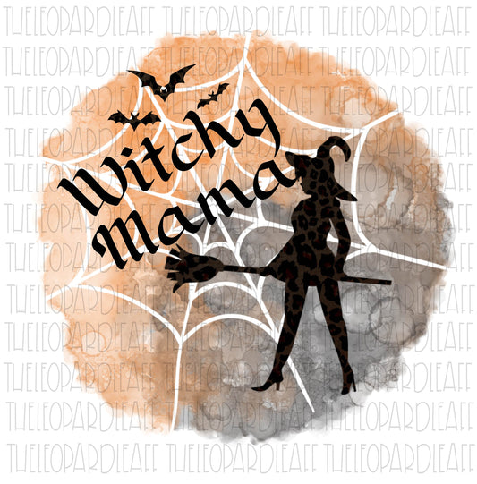 Witchy Mama, Halloween, DIGITAL DESIGN **PNG file for Sublimation**