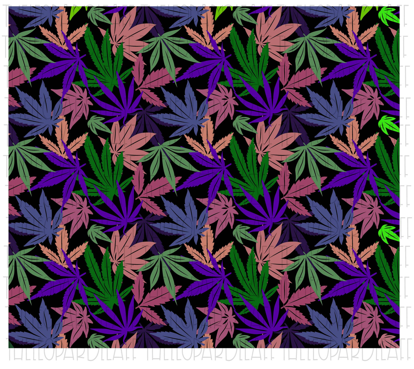 Cannabis emerald amethyst and rose gold style Digital Paper, DIGITAL DESIGN **PNG file for Sublimation**