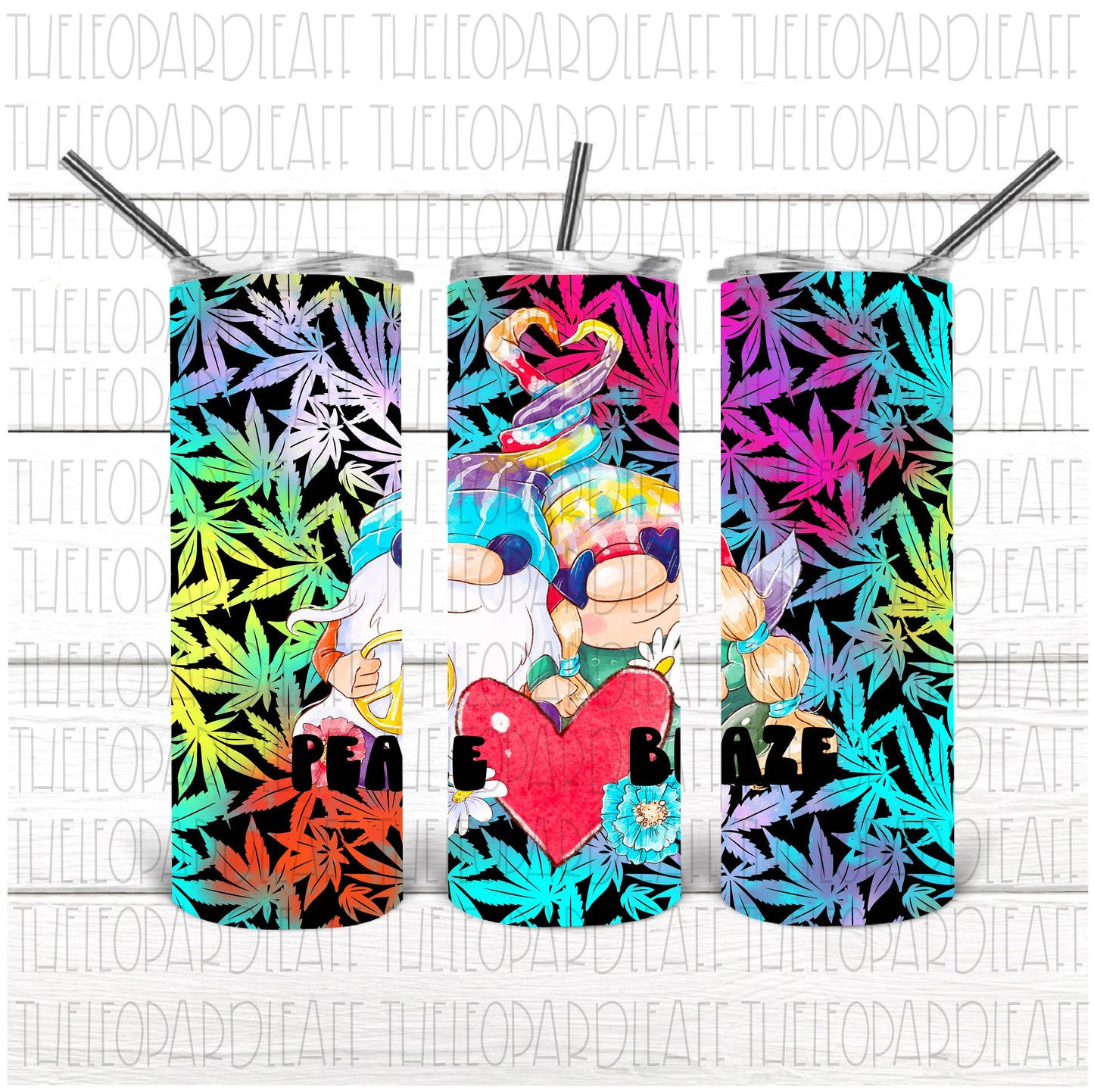 Peace love blaze gnomes galaxy cannabis, DIGITAL DESIGN **PNG file for Sublimation**