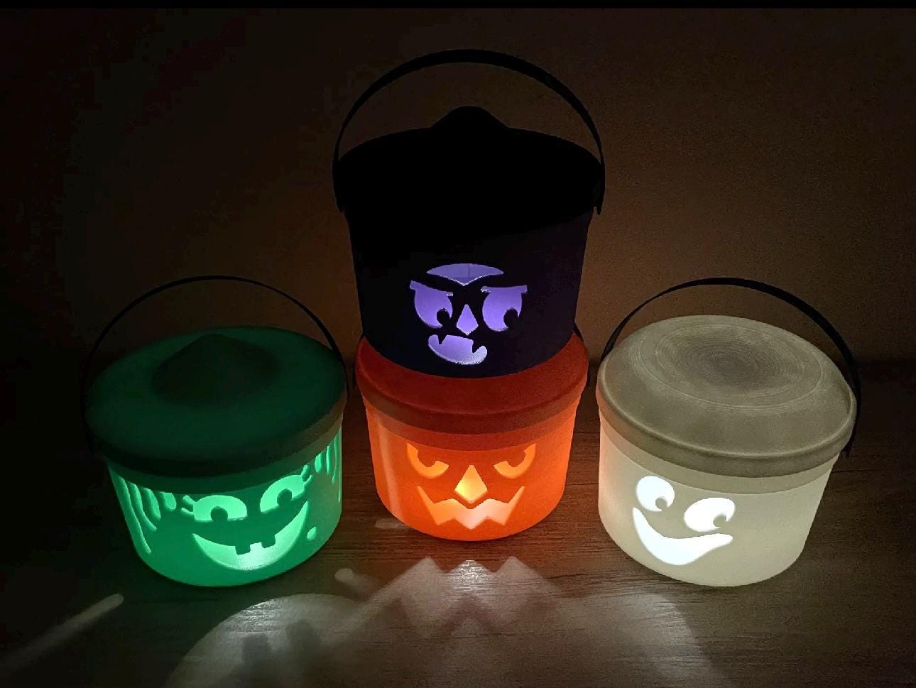 Boo buckets mini 80s 90s Nostalgic, Halloween, 3d printed