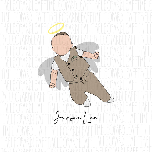 Baby faceless portrait, child loss ***DIGITAL DESIGN*** jpeg png file