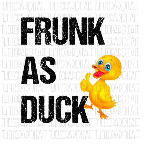 Frunk as Duck, funny, DIGITAL DESIGN **PNG file for Sublimation**