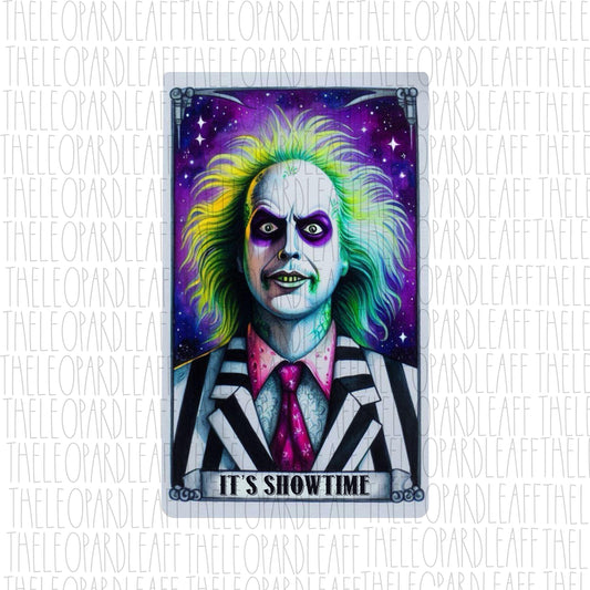 It’s Showtime, Beetlejuice,tarot card, Halloween, DIGITAL DESIGN **PNG file for Sublimation**