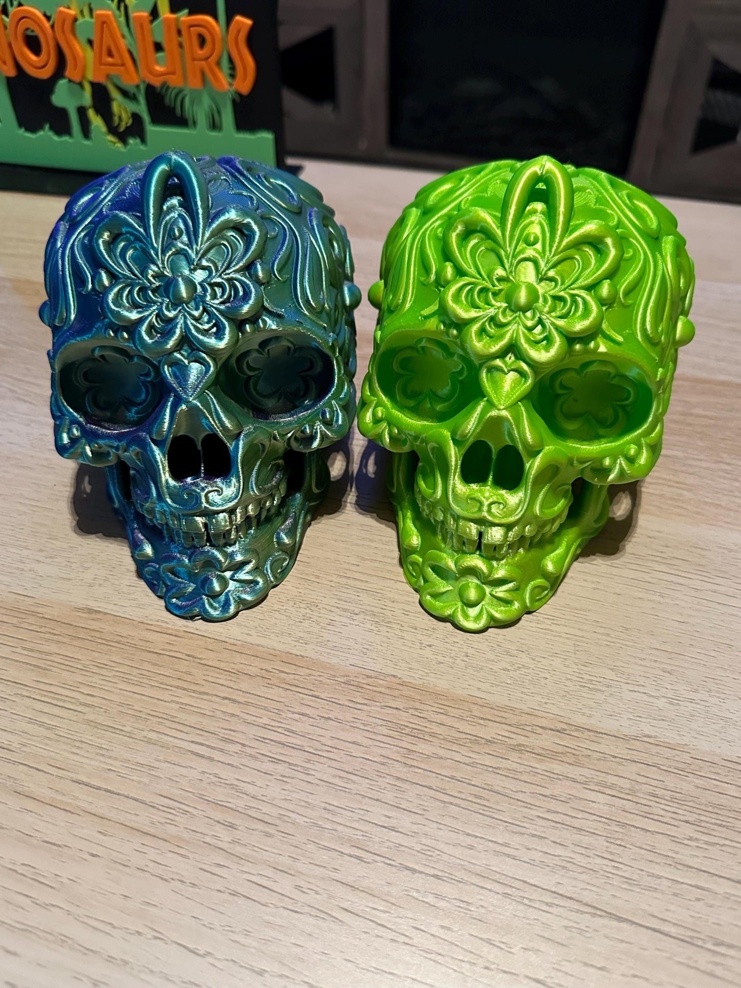 Sugar Skull, Halloween, home decor, 3D printed
